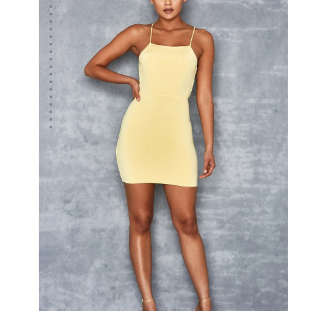 Mistress Rocks 'DANGER ZONE' Sherbet Lemon Mini Dress Women's Large NEW